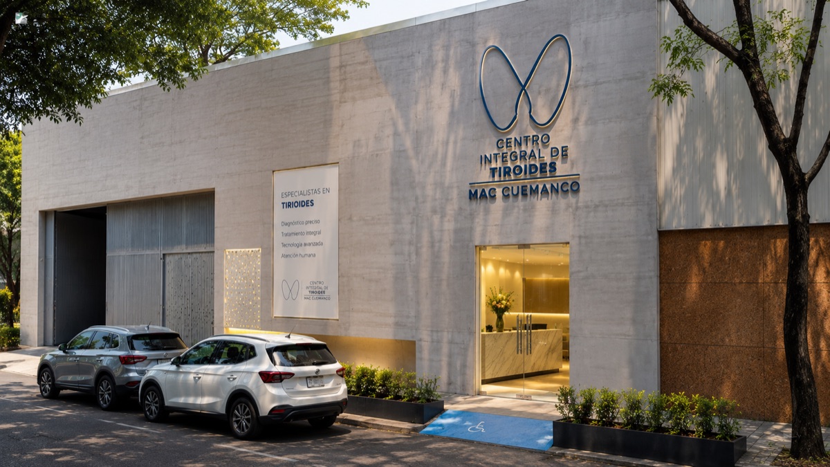 Fachada del Centro Integral de Tiroides, dentro del Hospital MAC Cuemanco